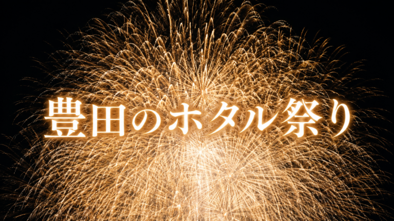 豊田のホタル祭り　花火